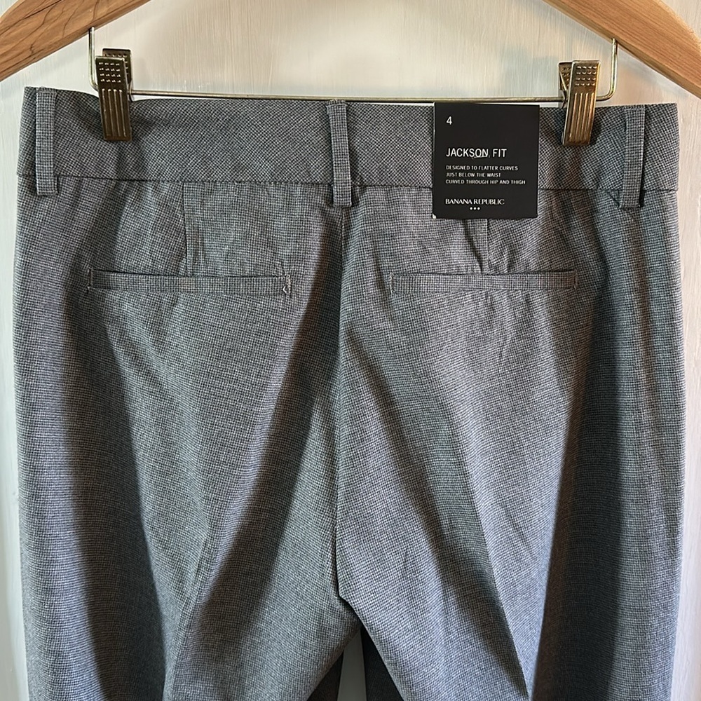 Banana Republic Jackson Fit Trousers - Charcoal Gray - Picture 4 of 16